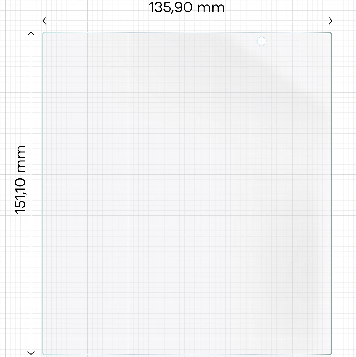 Miarka z wymiarami folii hydrożelowej Bizon Film Hydrogel Mid Duo do Samsung Galaxy Z Fold7
